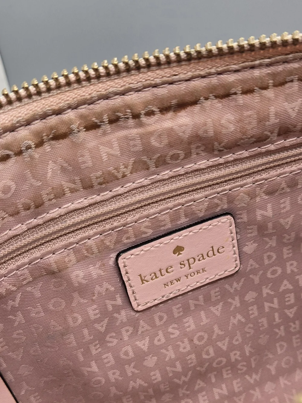 Kate Spade New York Pink Leather Crossbody Bag Gold Tone Hardware - Picture 6 of 7